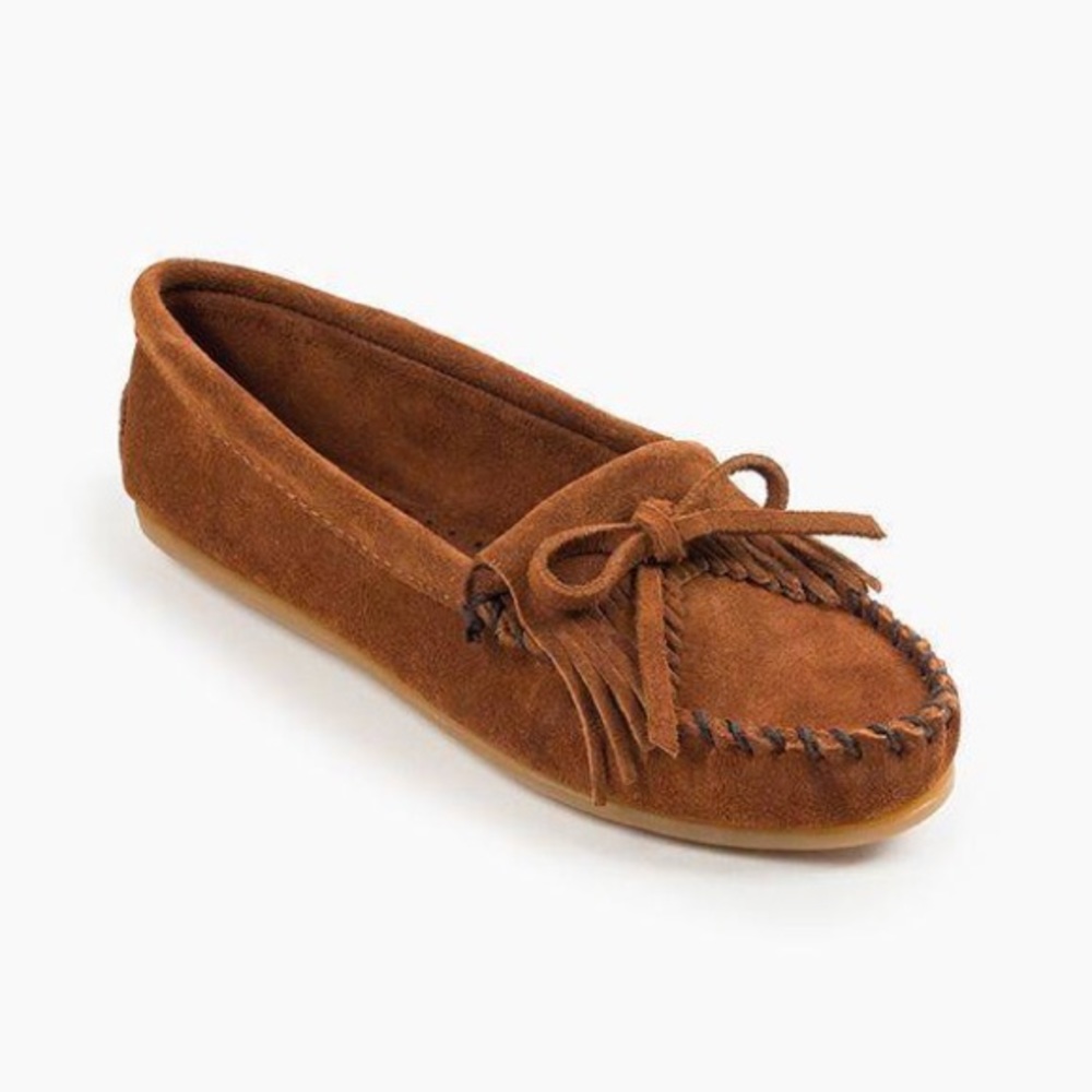 Minnetonka Kilty Hardsole moccasins